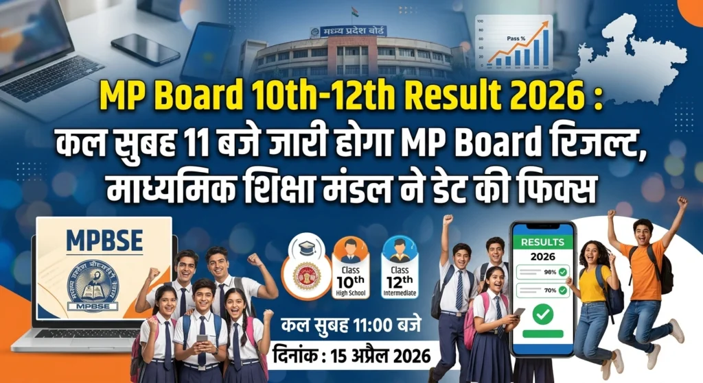 MP Board 10th-12th Result 2026