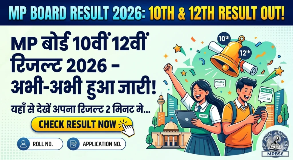 MP Board 10th 12th Result 2026 Out